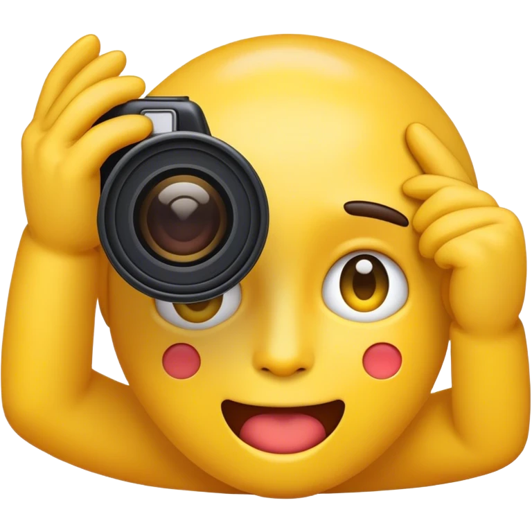 Emoji taking a picture  emoji