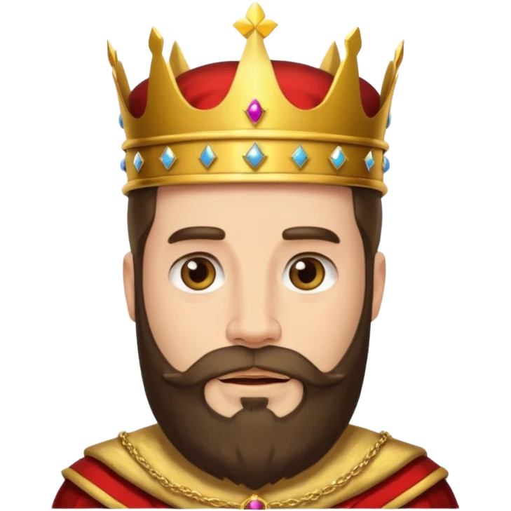 bearded king emoji