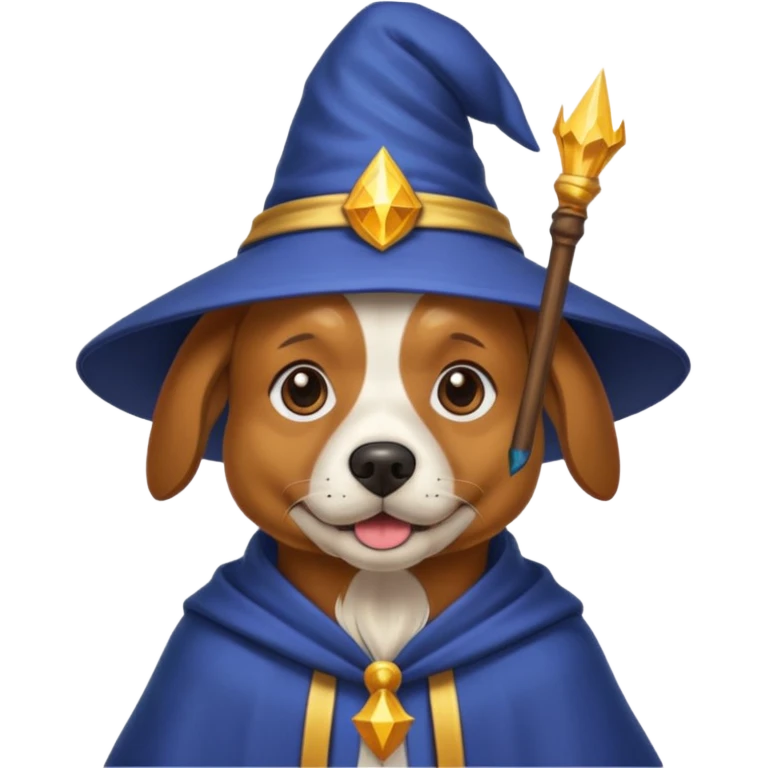 Dog wizard emoji
