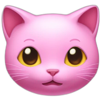 pink mew levitating emoji