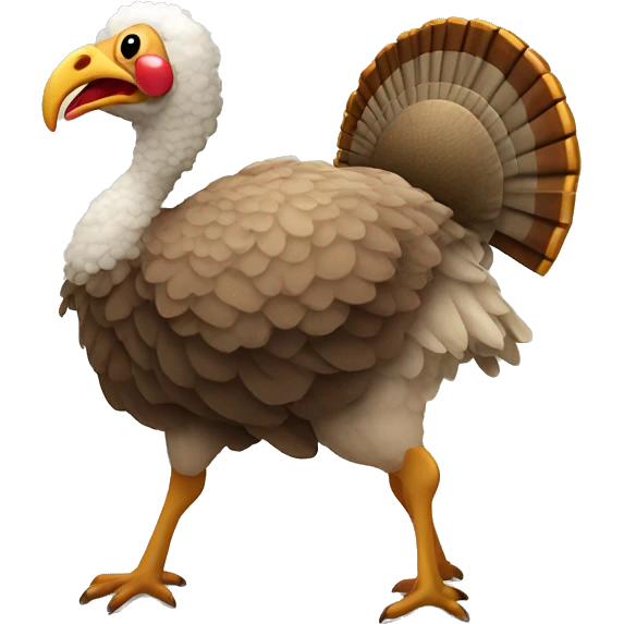 turkey playingba banjo riding a sheep emoji