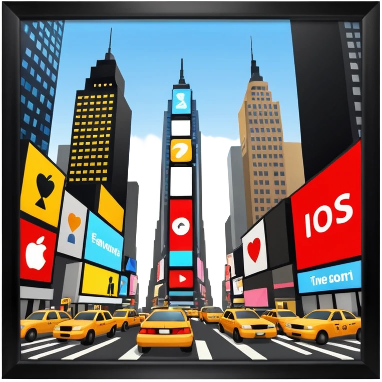 Time square  emoji