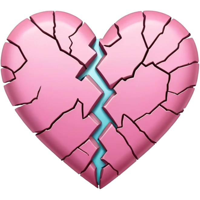 PINK BROKEN HEART emoji