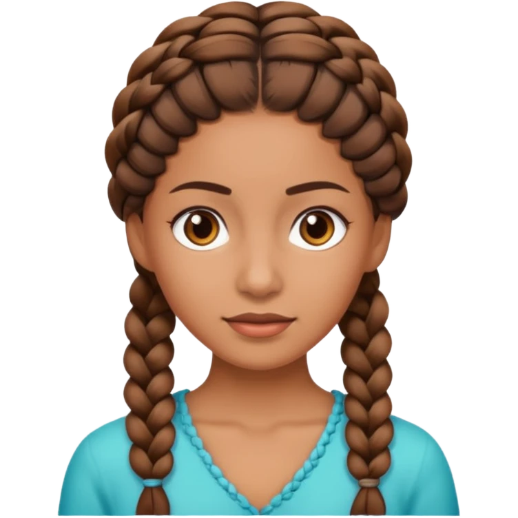 braided woman emoji