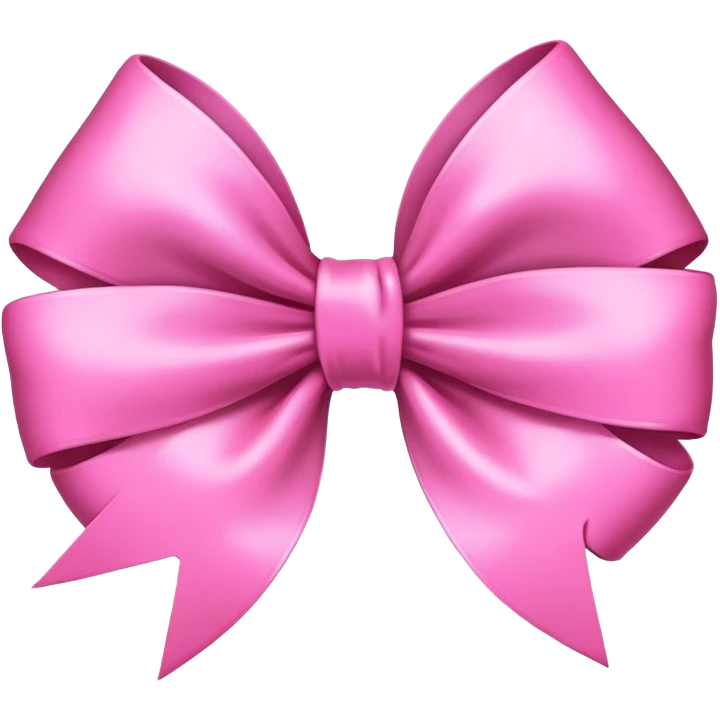 Pink bow emoji