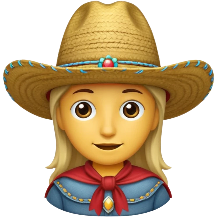 Sombrero de vaquero emoji