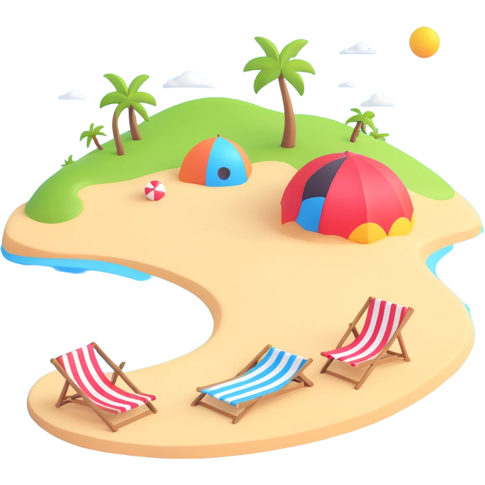 Bikini Girl beach Background  emoji