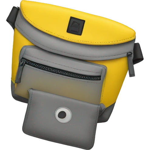 waist bag yellow emoji