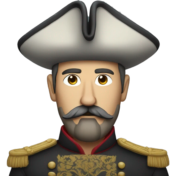 Cossack with a big mustache emoji