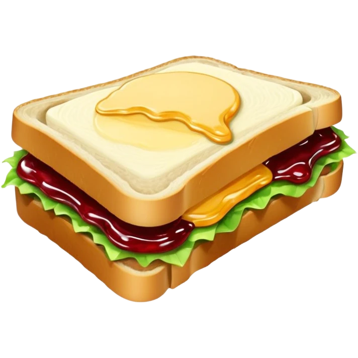 a sandwich with butter and jam emoji
