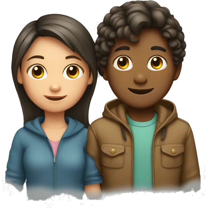 A girl and boy together  emoji