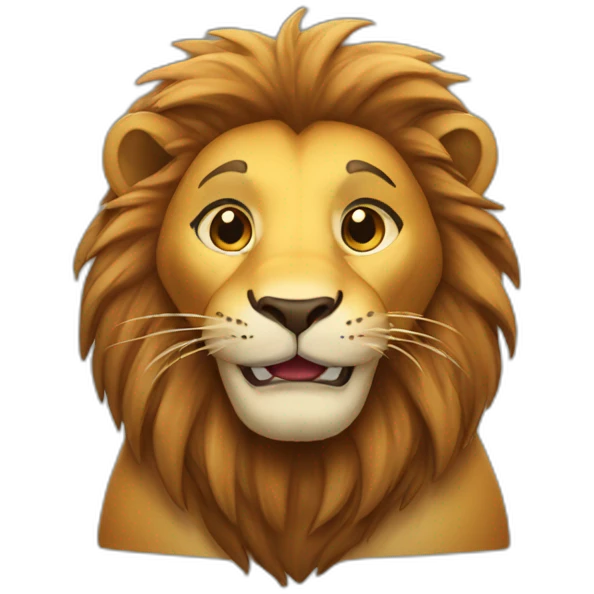 Lion smiling  emoji