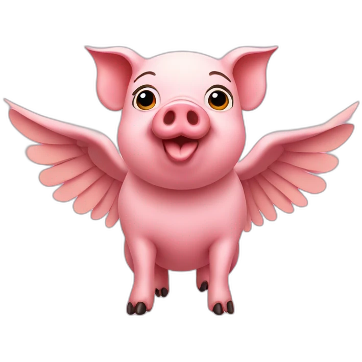 pig with wings emoji