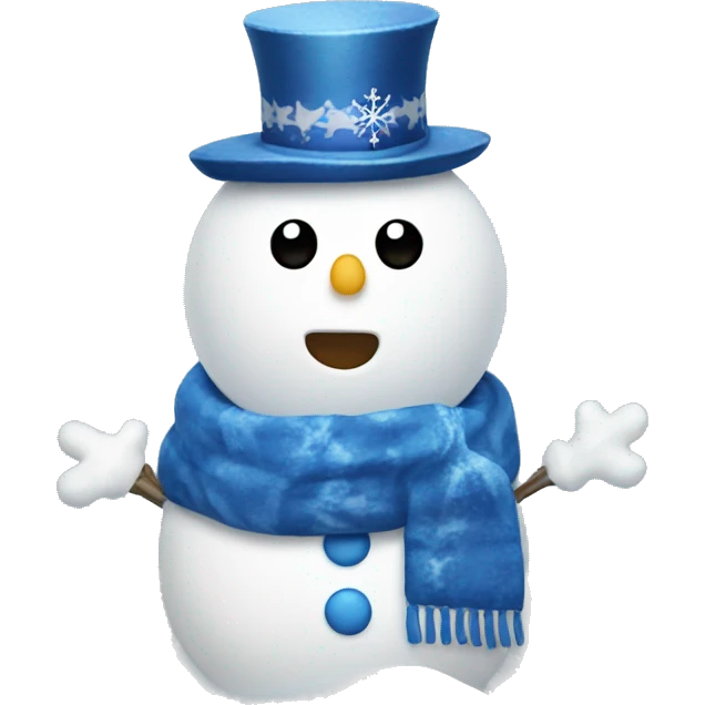 Hanukkah snow man emoji