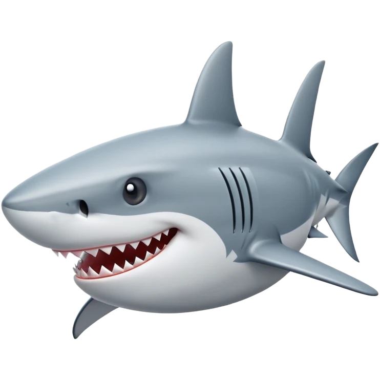 shark on an airplane emoji