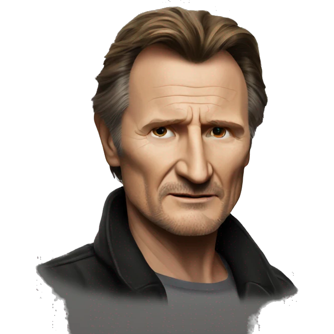 Liam Neeson realistic  emoji