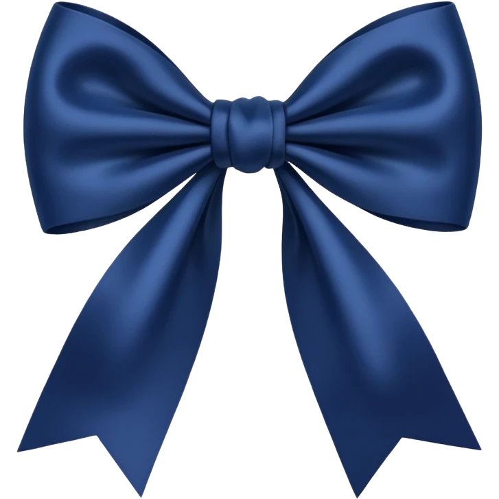 Navy blue bow emoji
