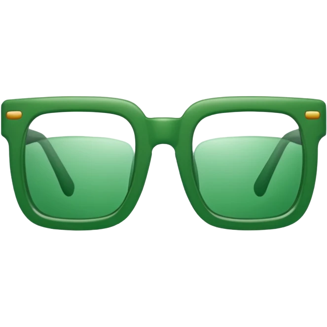 Green Square Spects. only spects. emoji
