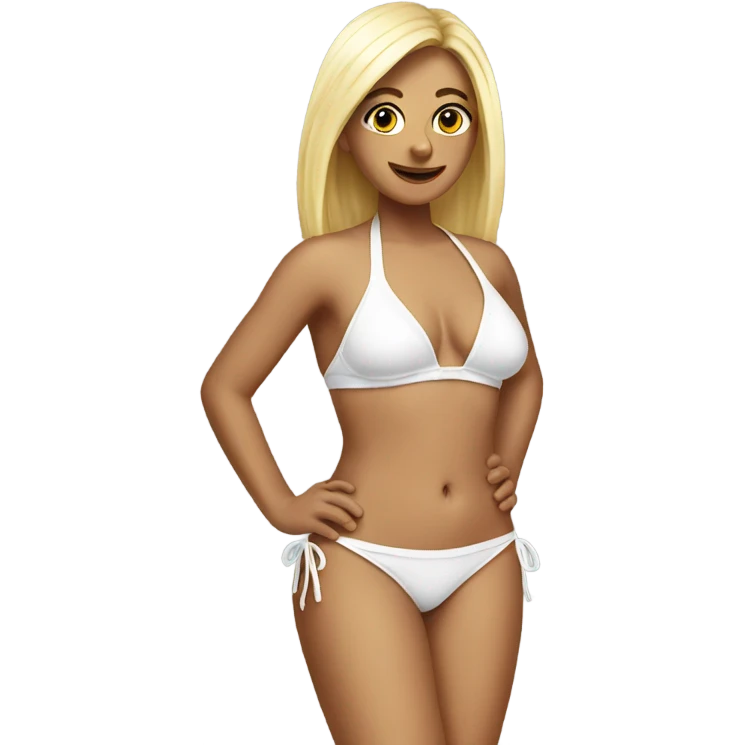 White bikini emoji