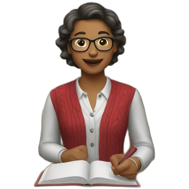 christmas librarian emoji
