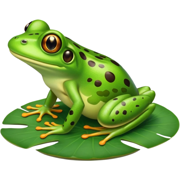 Splendid frog emoji