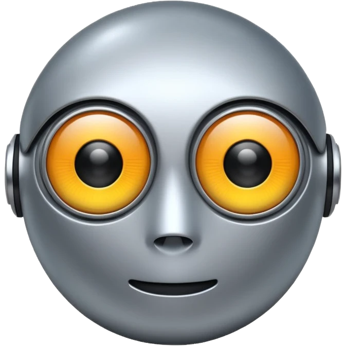 round  robot,one-eye emoji