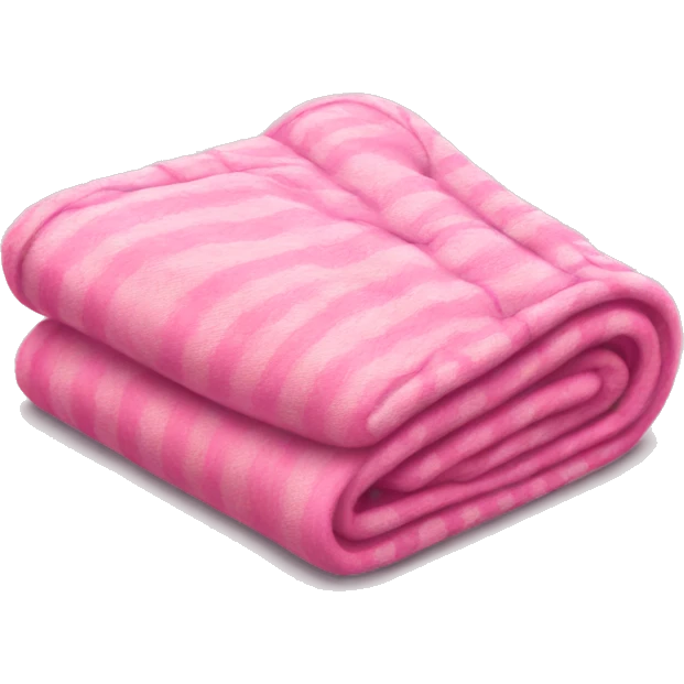 Pink blanket folded  emoji