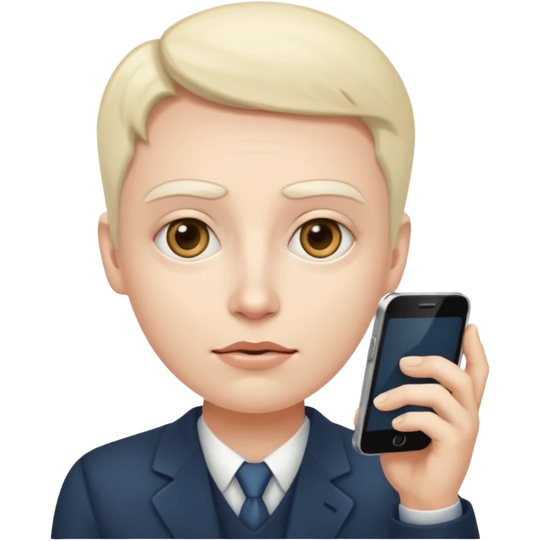 Face with heavy eye bags while scrolling phone emoji