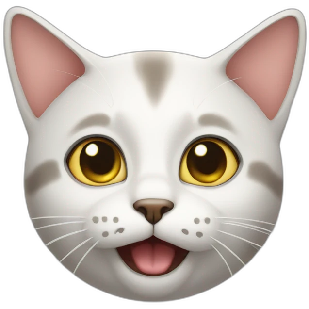 A cat surprised emoji