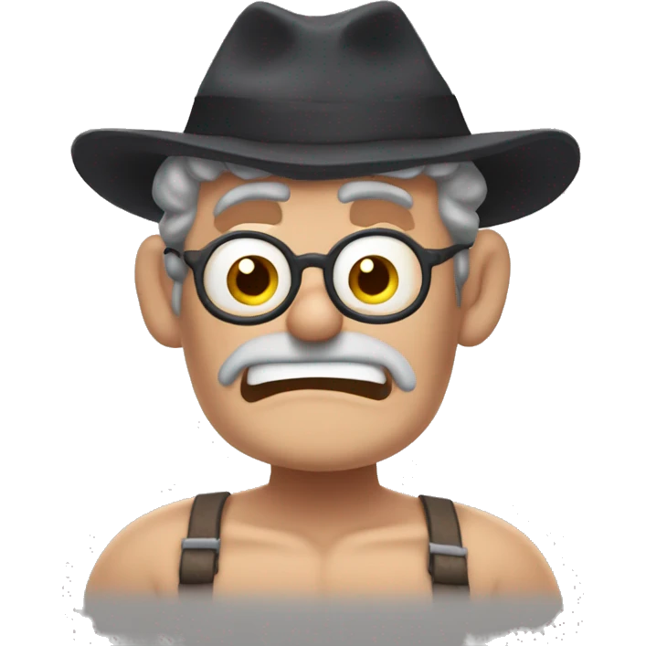 Shirtless Grunkle Stan emoji