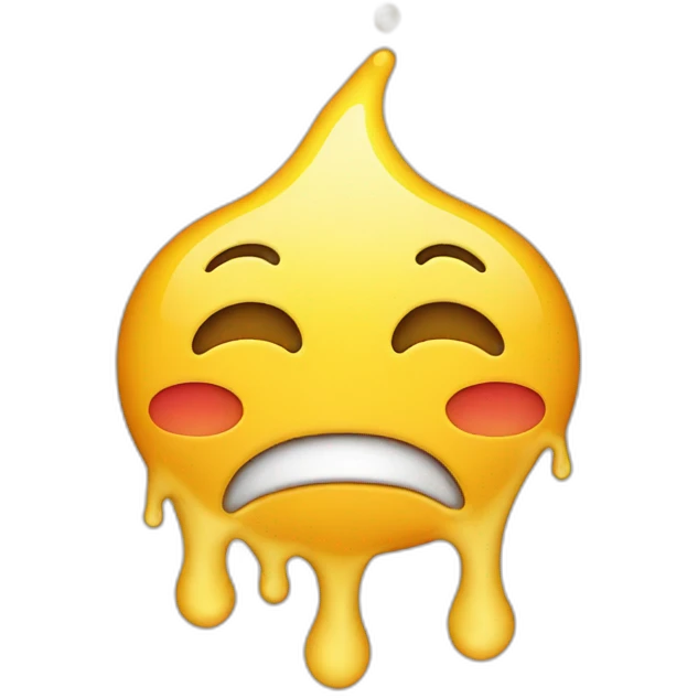 melting face smiling with tears emoji