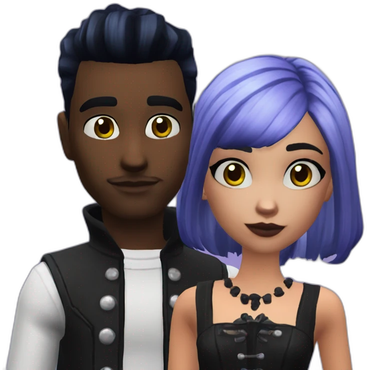 sims-4-Goth-Couple emoji