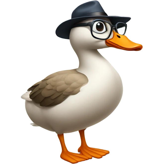 Silly goose emoji
