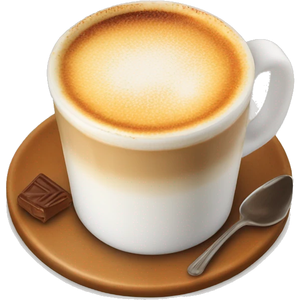 Crème brule latte emoji