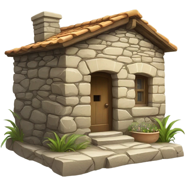 Stone house Mediterranean  emoji