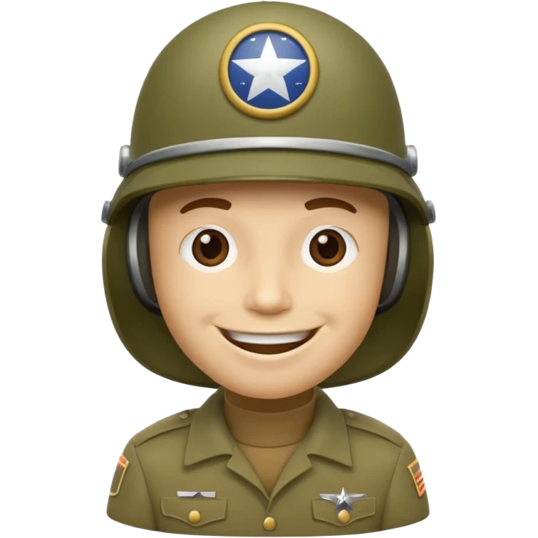 Tassae de cafe anthropomorphe style soldat americain ww2 emoji