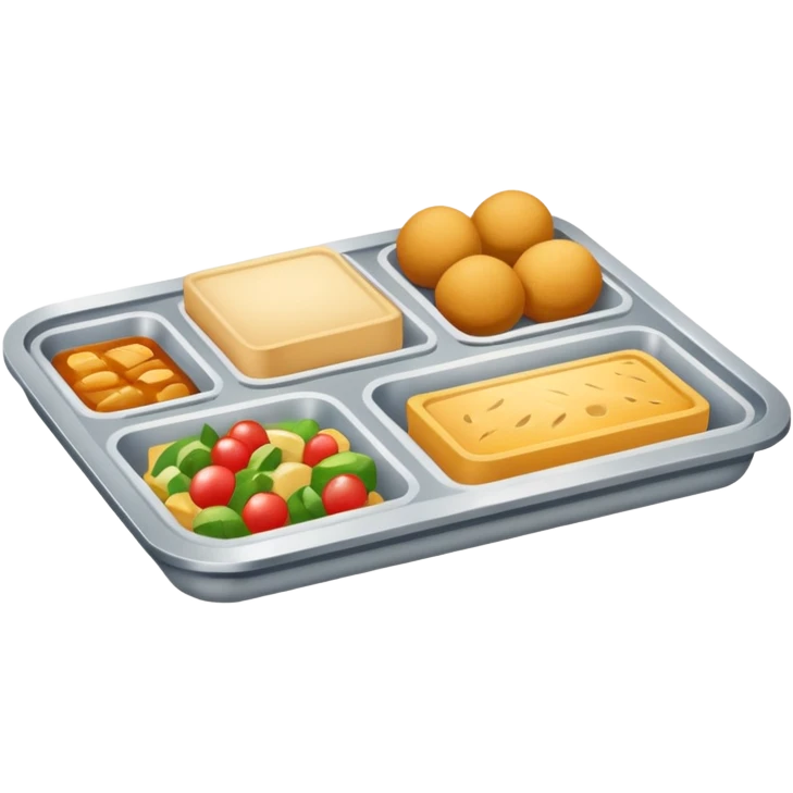 rectangle tray meal emoji