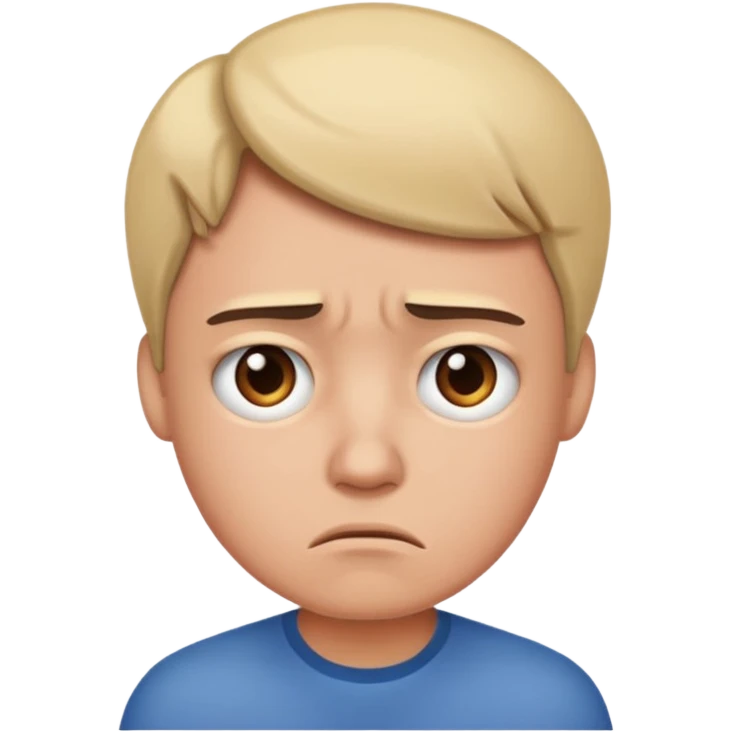 Thinking, confused emoji