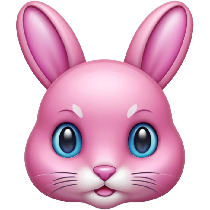  crystallized bunny pink emoji