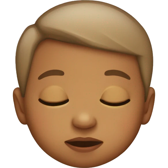 Baby sleeping emoji