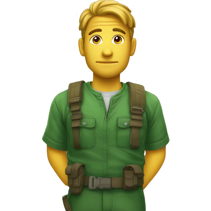 Criar um emoji de um rato sentado num banquinho verde emoji