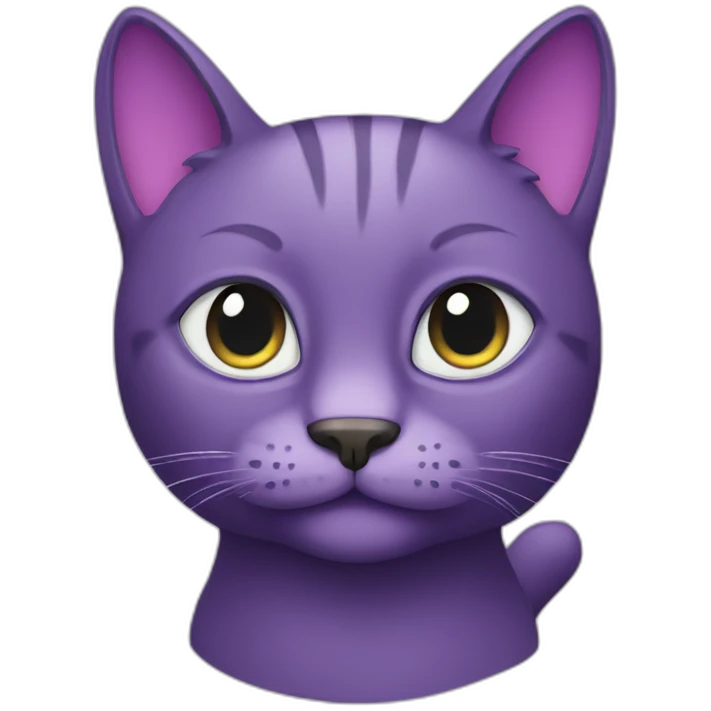 Purple cat emoji