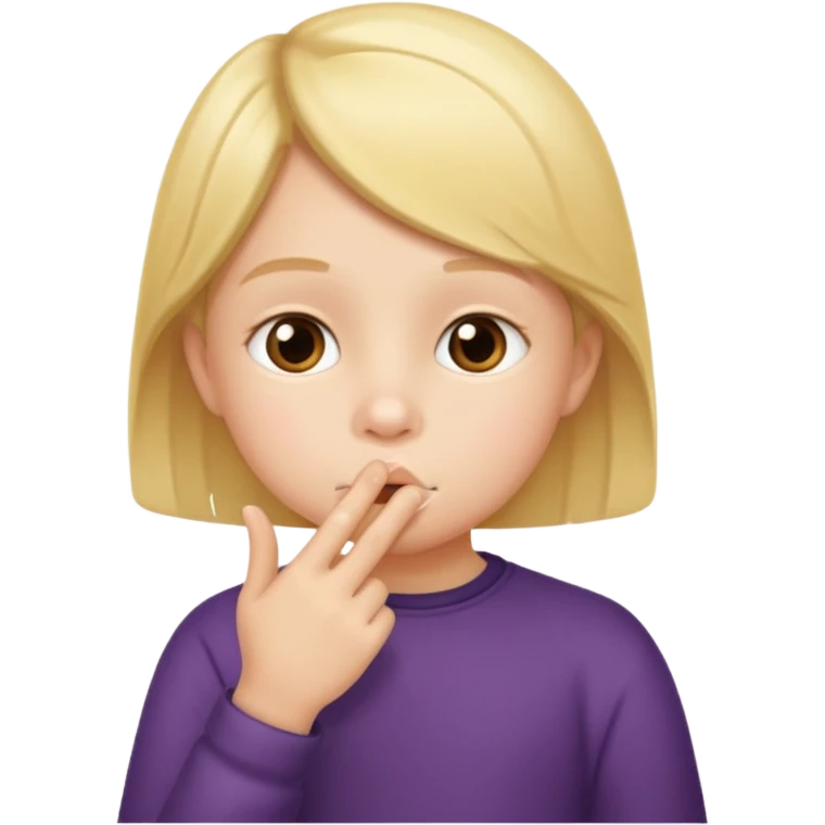 Niño shh emoji