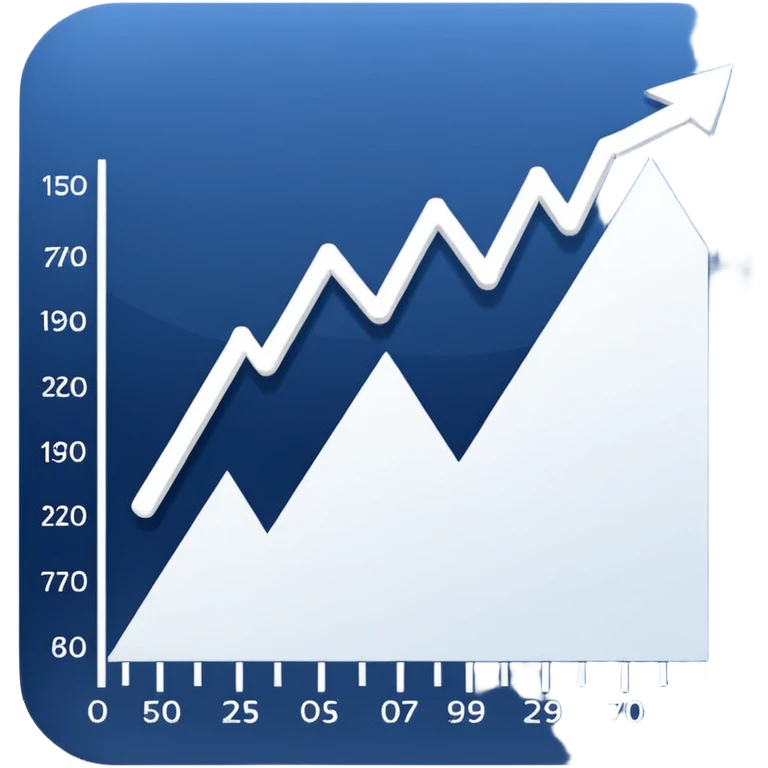chart with downward trend line and scale, representing forecasting weight loss emoji