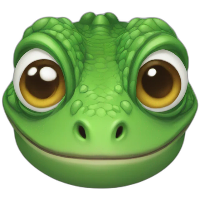 Lizard face emoji