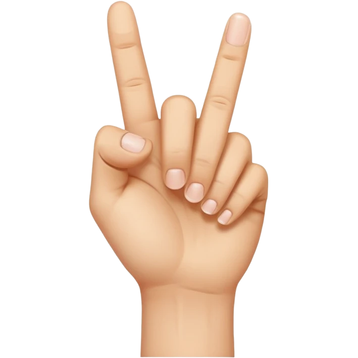 Regular leg with hand middle finger emoji