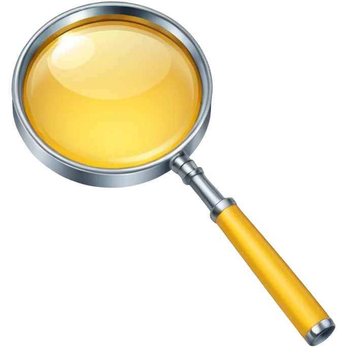 YELLOW Magnifying Glass emoji