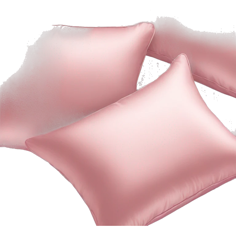 Light pink silk pillows emoji
