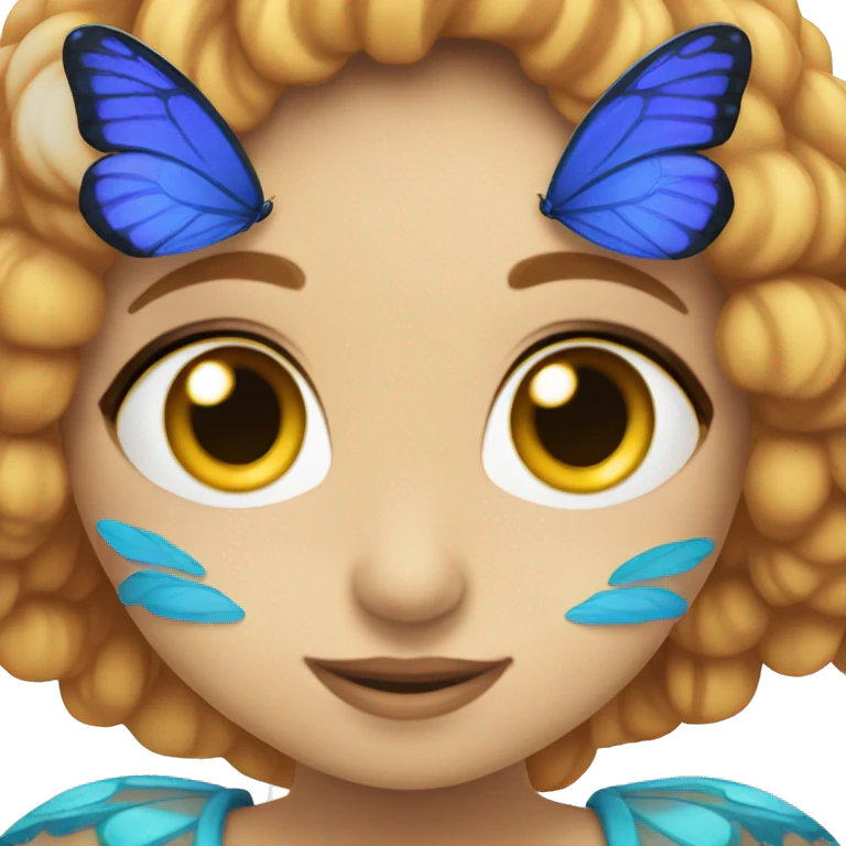 Mariposa azul emoji