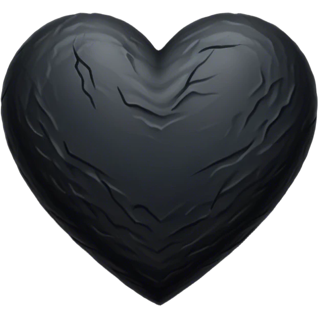 Edgy dark heart  emoji